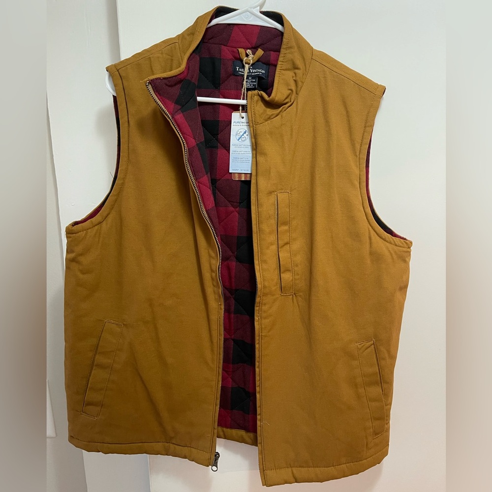 Men’s Medium Tailor Vintage Vest full zip